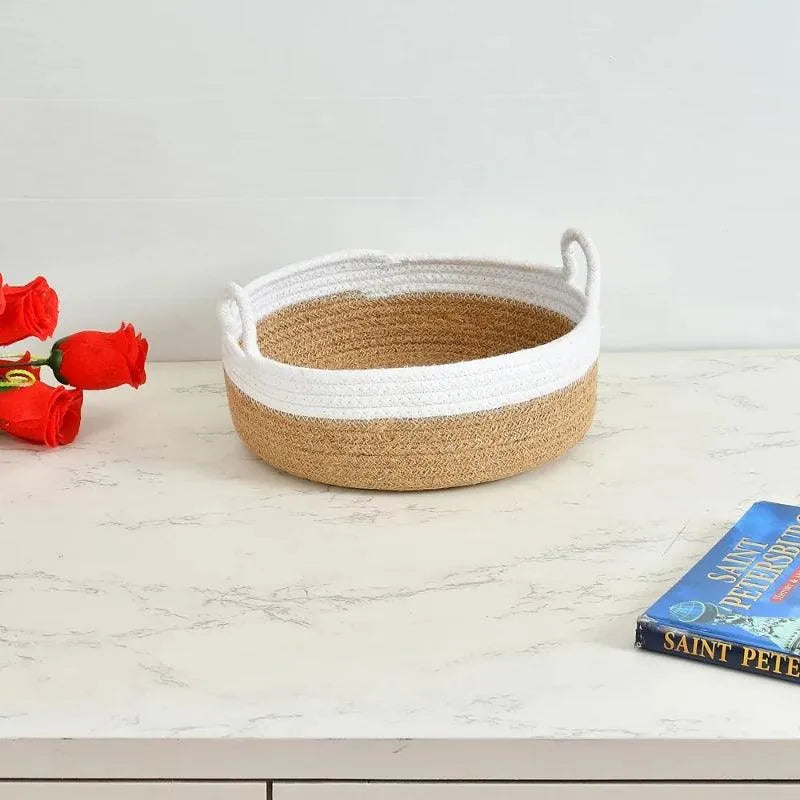 Combo Jute Tiny Round Basket | Set of 3