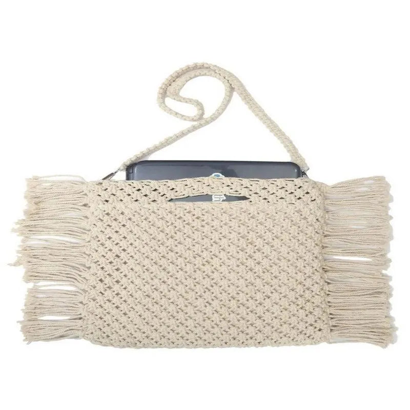 Macrame Laptop Carry Bag 14 x 15.5 inch Dusaan