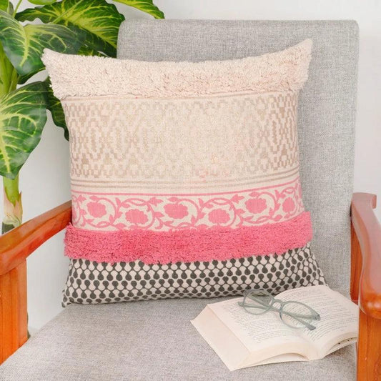 Classic Printed Cotton Cushion Cover | 20 x 20 inches | Multiple Designs